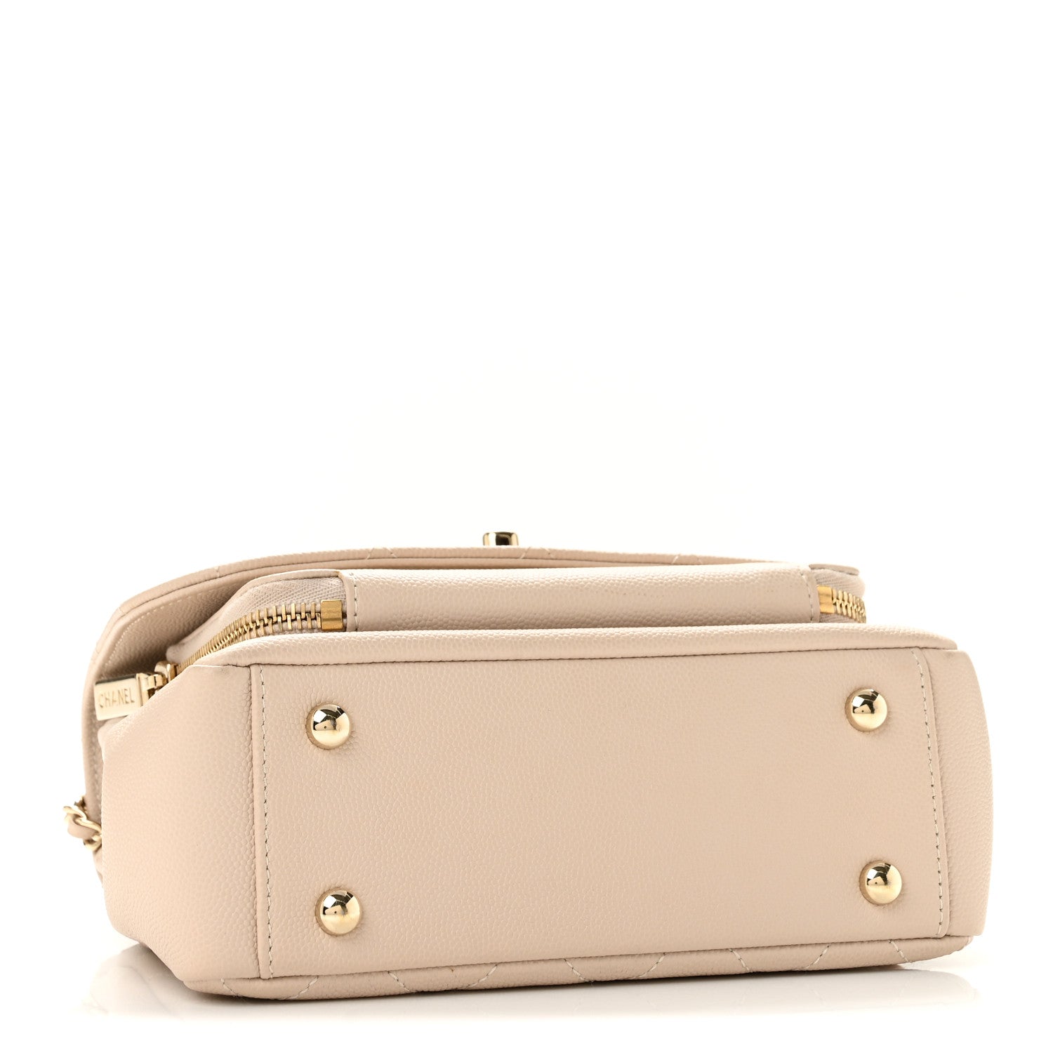 Chanel Caviar Quilted Small Business Affinity Flap Beige 4 of 12
