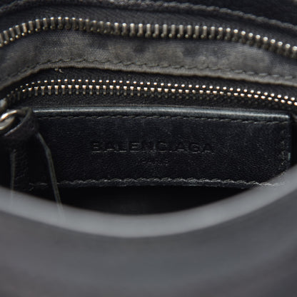 Balenciaga Chevre Silver Metallic Edge Hardware Mini City Black 6 of 15