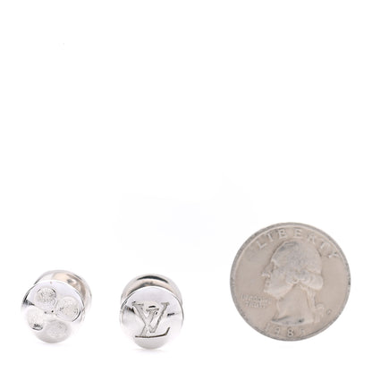 Louis Vuitton Sterling Silver Monogram Cufflinks 2 of 5