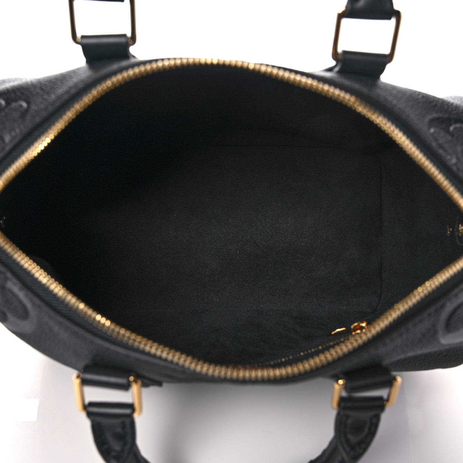 Louis Vuitton Empreinte Monogram Giant Wild At Heart Speedy Bandouliere 25 Black 5 of 9