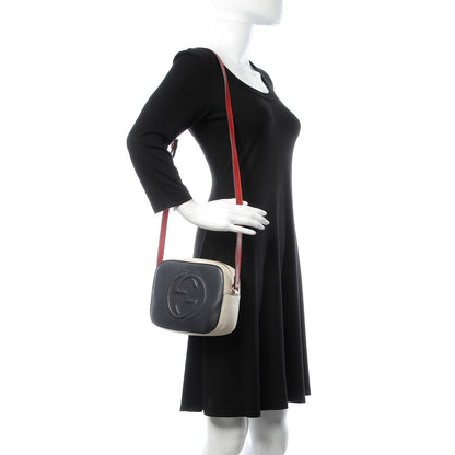 Gucci Dollar Calfskin Small Soho Disco Bag Blue Hibiscus Red Mystic White 2 of 7