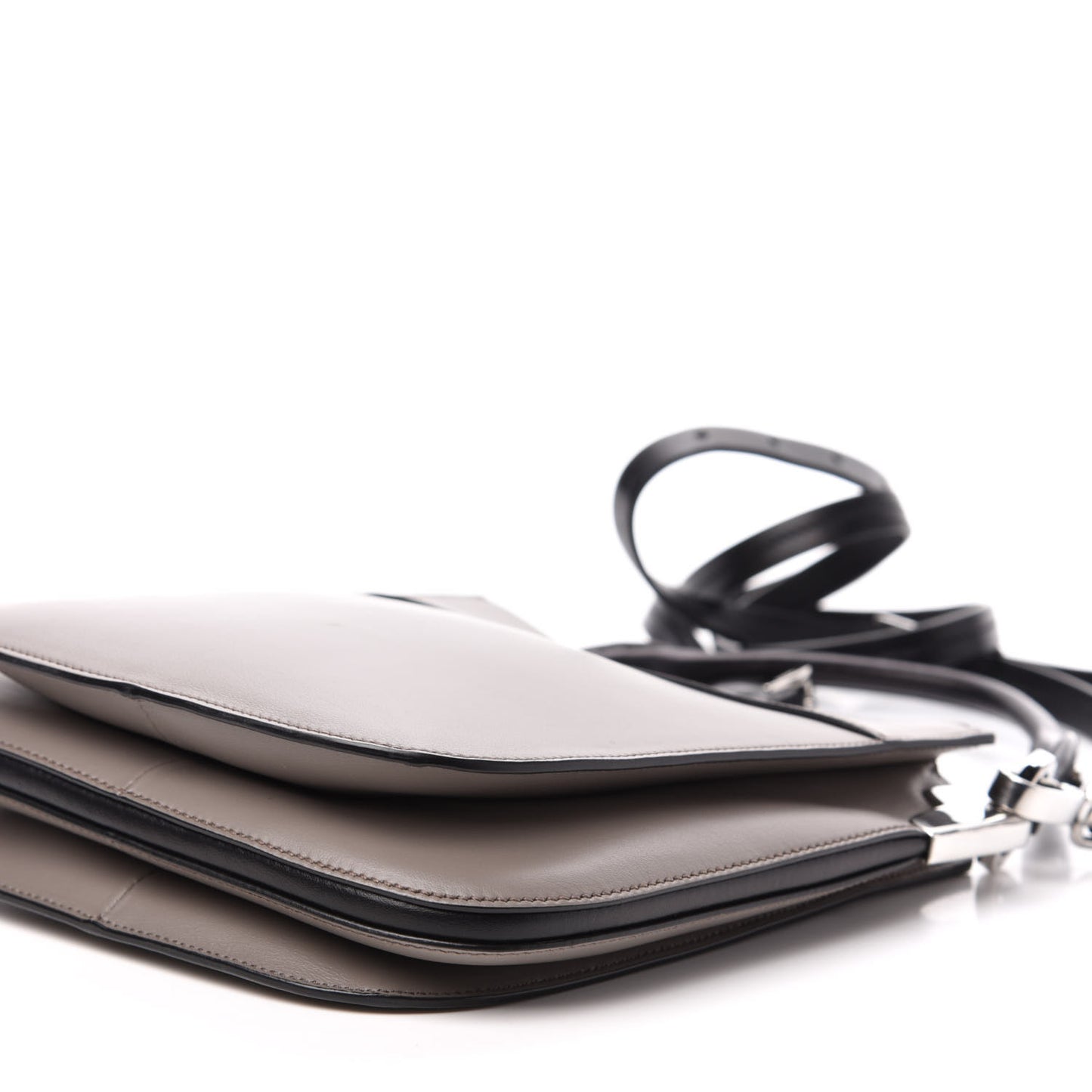 City Calfskin Small Margit Bag Argilla Black