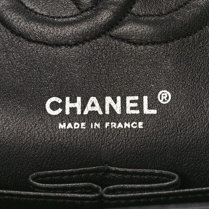 Chanel Tweed Quilted Medium Double Flap Black 6 of 9