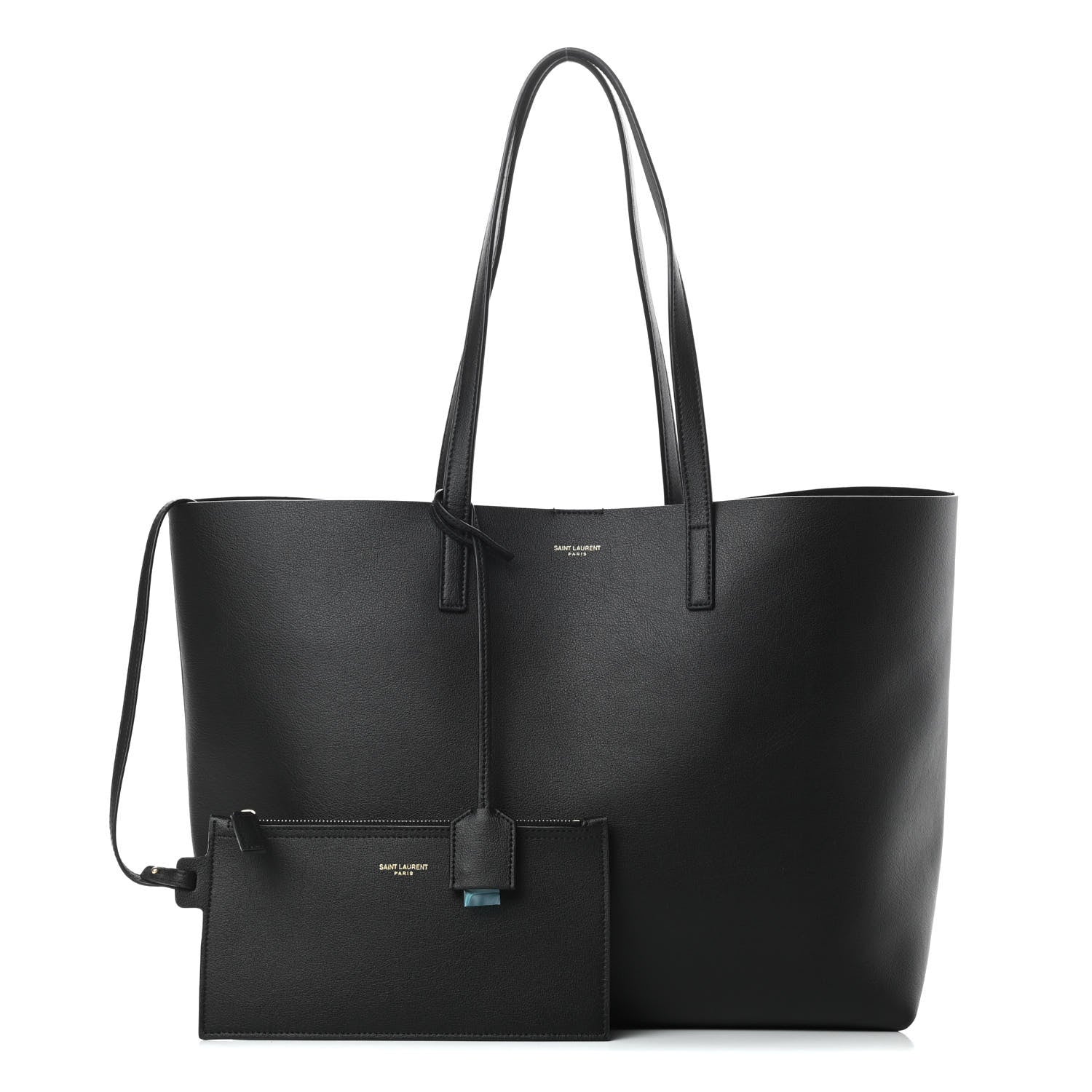 Saint Laurent Calfskin Large Shopping Tote Black 1 of 11