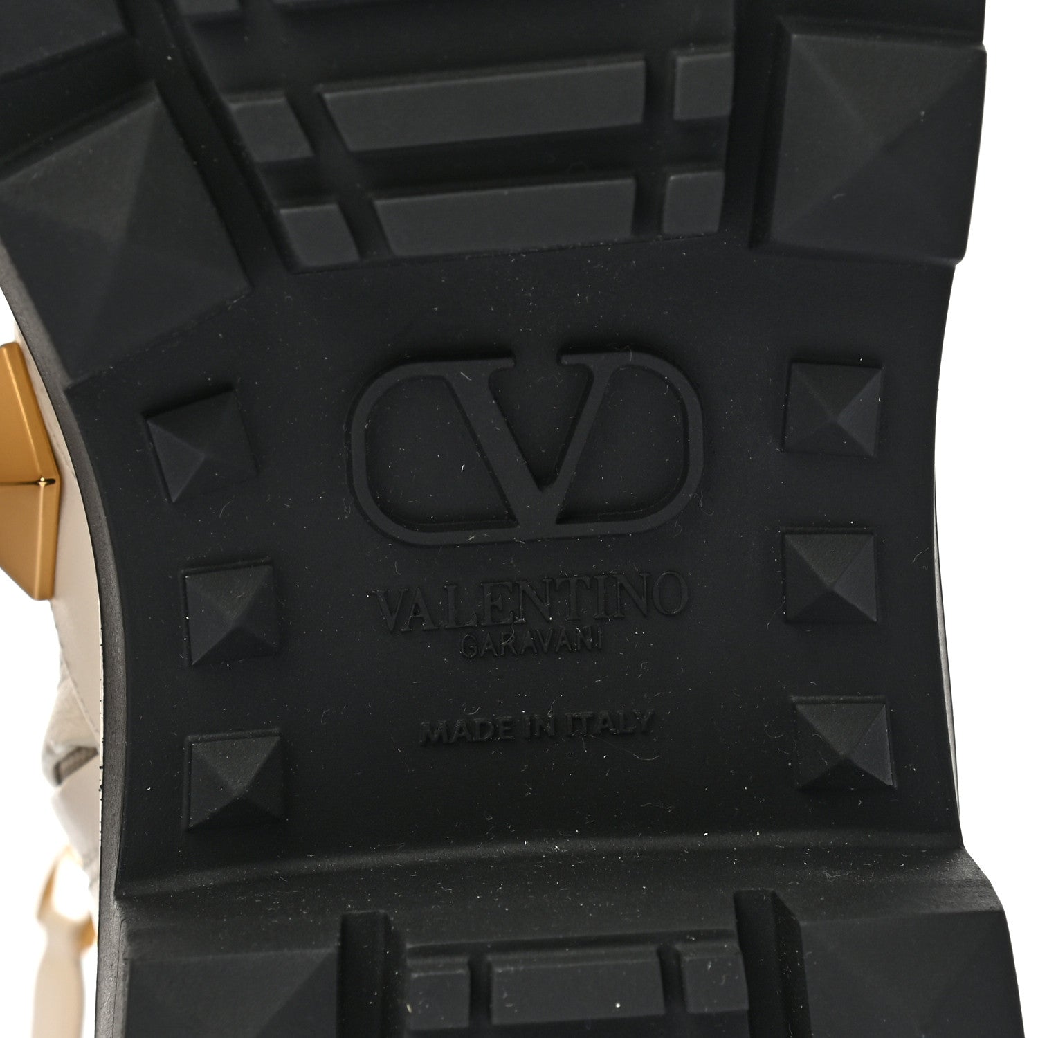 Valentino Garavani Calfskin Roman Stud Combat Boots 39 Light Ivory 8 of 9