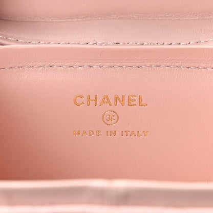 Chanel Caviar Quilted Mini Vanity Wrist Case With Chain Light Pink 6 of 12