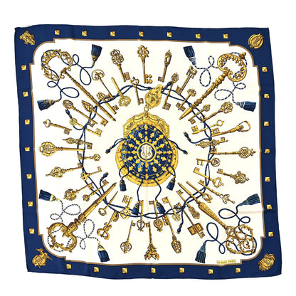 Hermes Silk Keys Les Cles Scarf 90 1 of 3