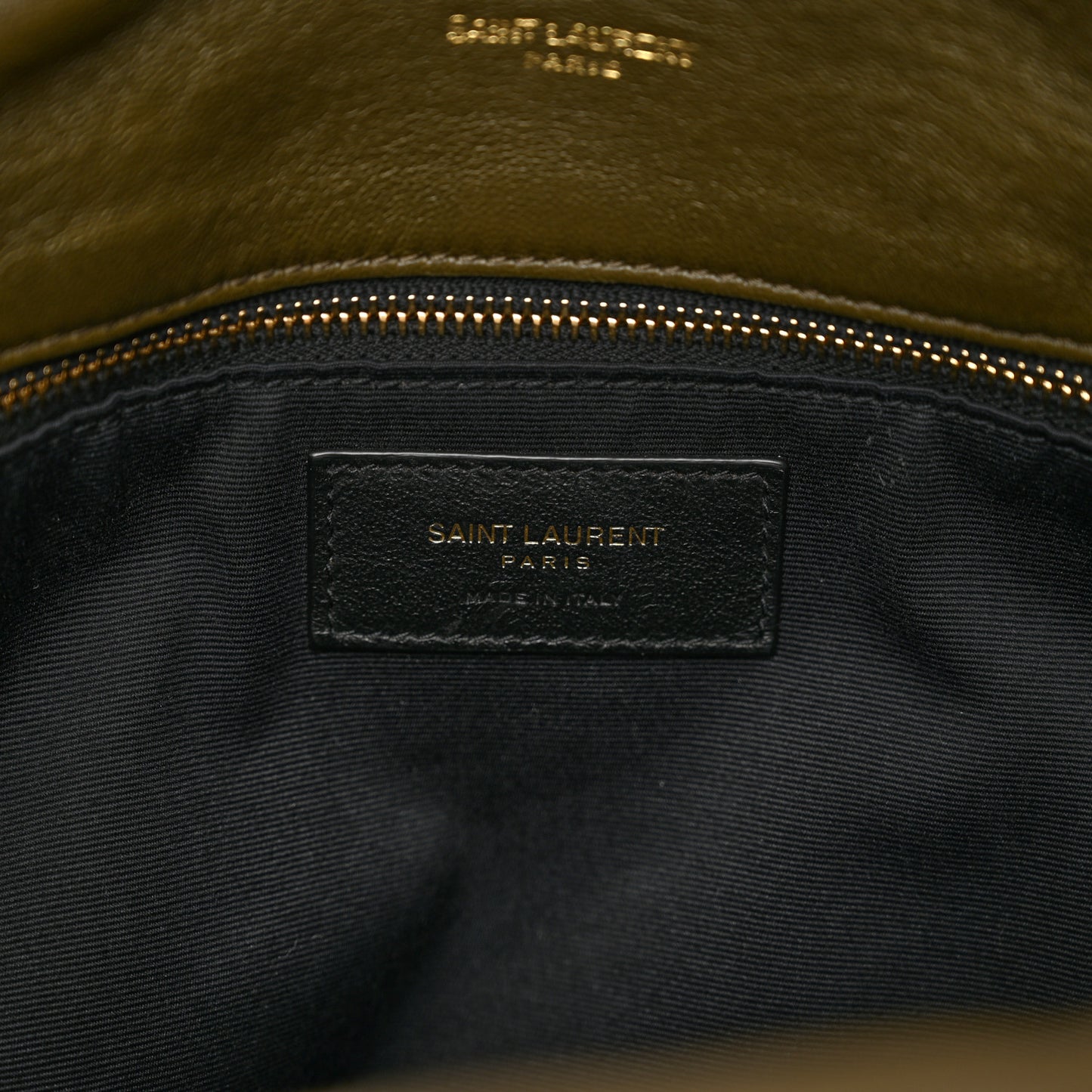 Lambskin Quilted Medium Loulou Puffer Monogram Chain Satchel Seaweed
