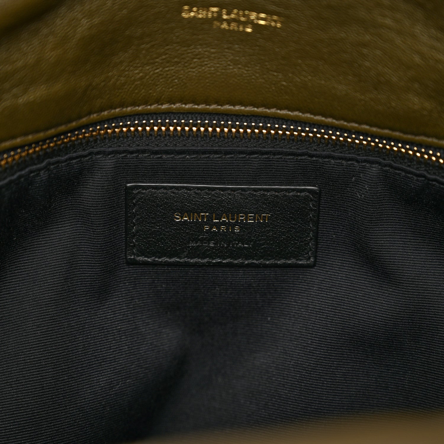 Saint Laurent Lambskin Quilted Medium Loulou Puffer Monogram Chain Satchel Seaweed 7 of 10