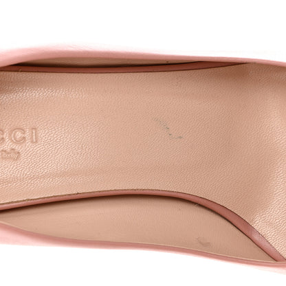 Gucci Calfskin Horsebit Block Heel Pumps 37.5 Soft Pink 8 of 8