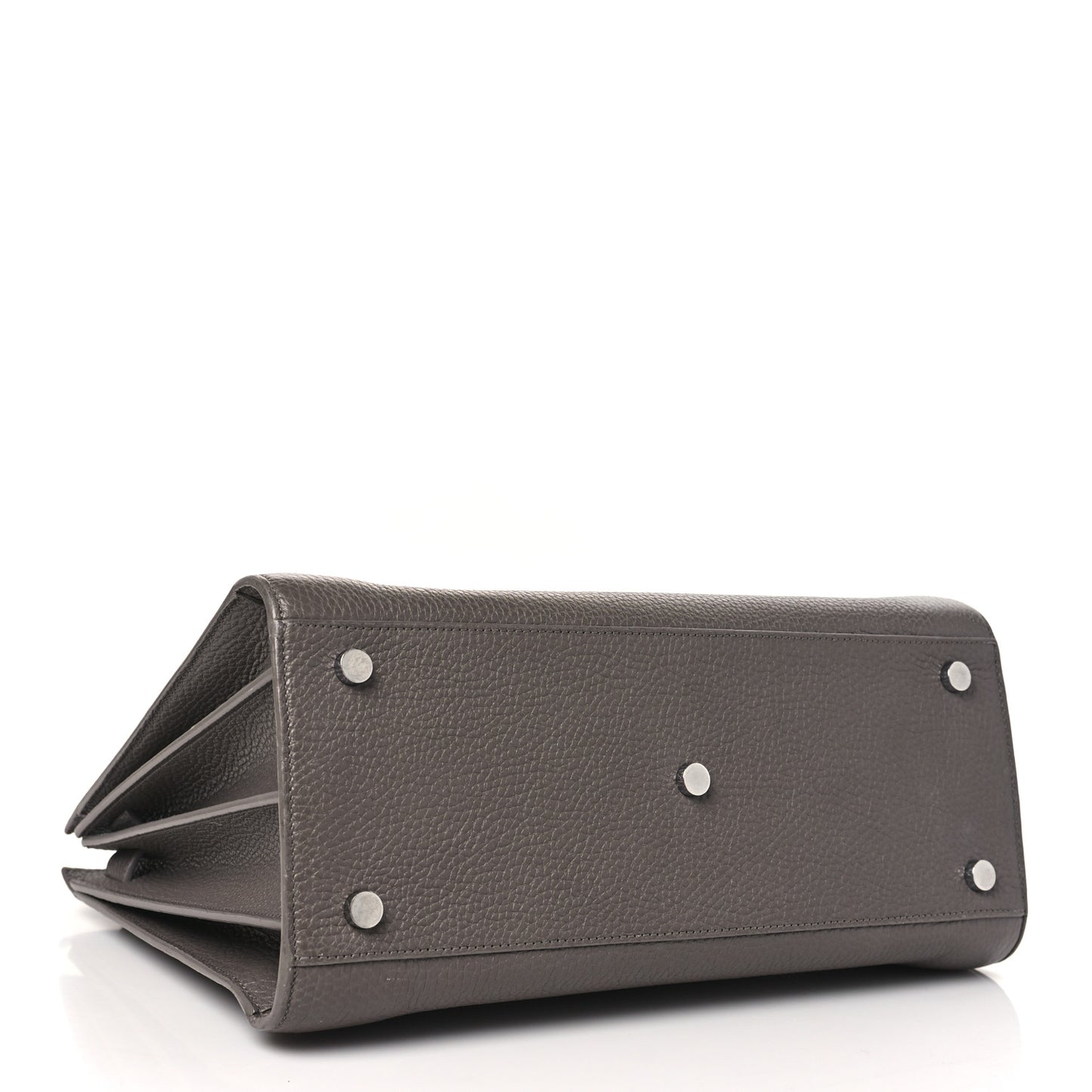 Grained Calfskin Small Sac De Jour Dark Anthracite