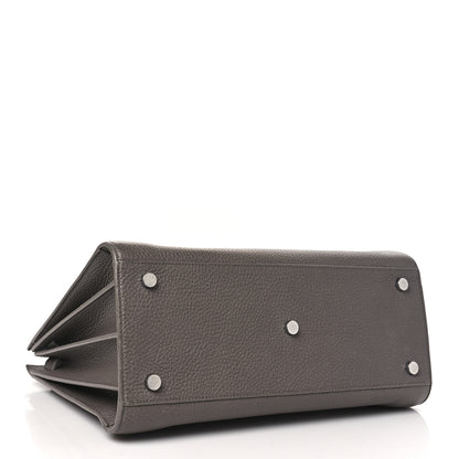 Saint Laurent Grained Calfskin Small Sac De Jour Dark Anthracite 4 of 13