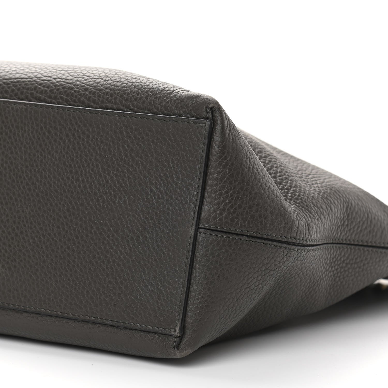 Valentino Garavani Grained Calfskin Rockstud Shoulder Tote Graphite 9 of 21