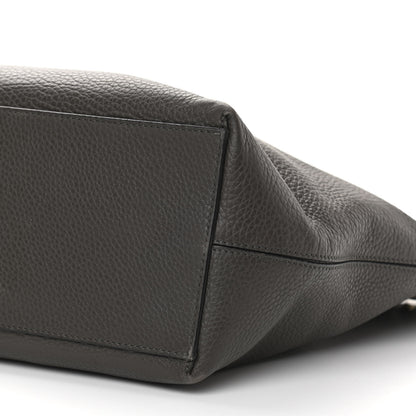 Valentino Garavani Grained Calfskin Rockstud Shoulder Tote Graphite 9 of 21