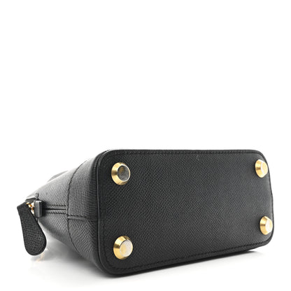 Balenciaga Signature Grained Calfskin XXS Ville Top Handle Bag Black White 4 of 10