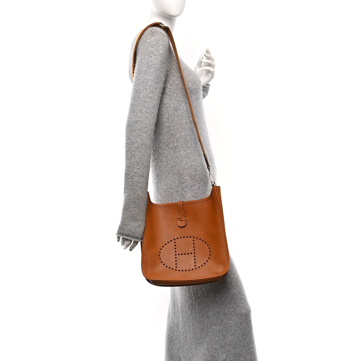 Hermes Epsom Evelyne III PM Toffee 2 of 12