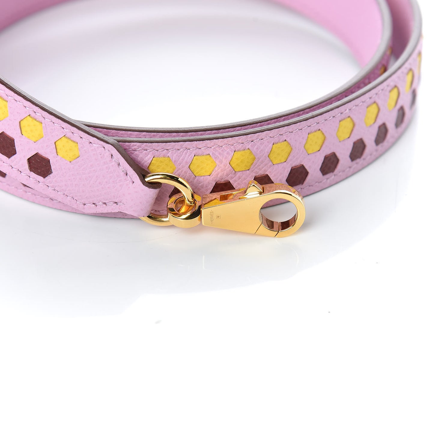 Epsom 25mm Mousqetons Tressage Shoulder Strap Mauve Sylvestre Rouge H Jaune De Naples