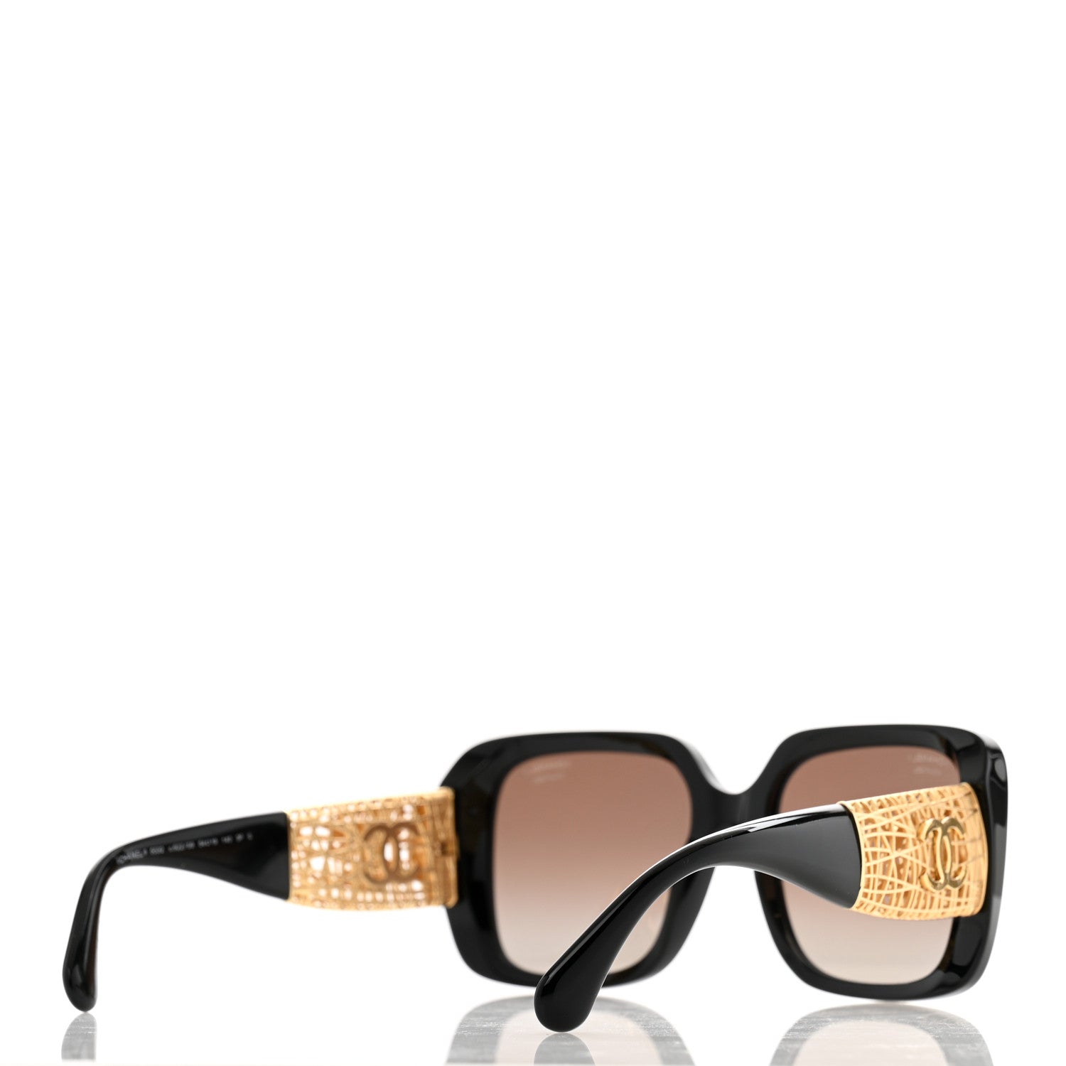 Chanel Acetate Metal Polarized Sunglasses 5532 Black 4 of 9