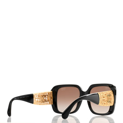 Chanel Acetate Metal Polarized Sunglasses 5532 Black 4 of 9