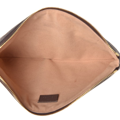 Gucci GG Supreme Monogram Large Ophidia Pouch Clutch Brown 5 of 8