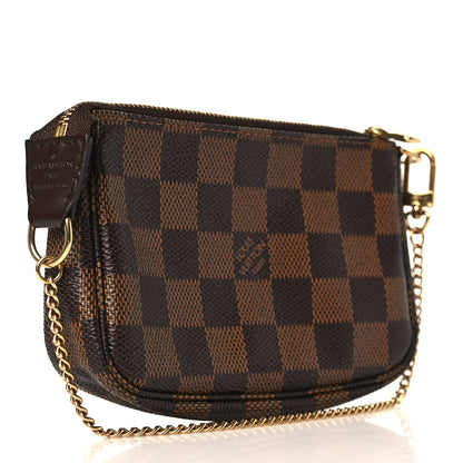 Louis Vuitton Damier Ebene Complice Trunks and Bags Mini Pochette Accessories Red 3 of 9