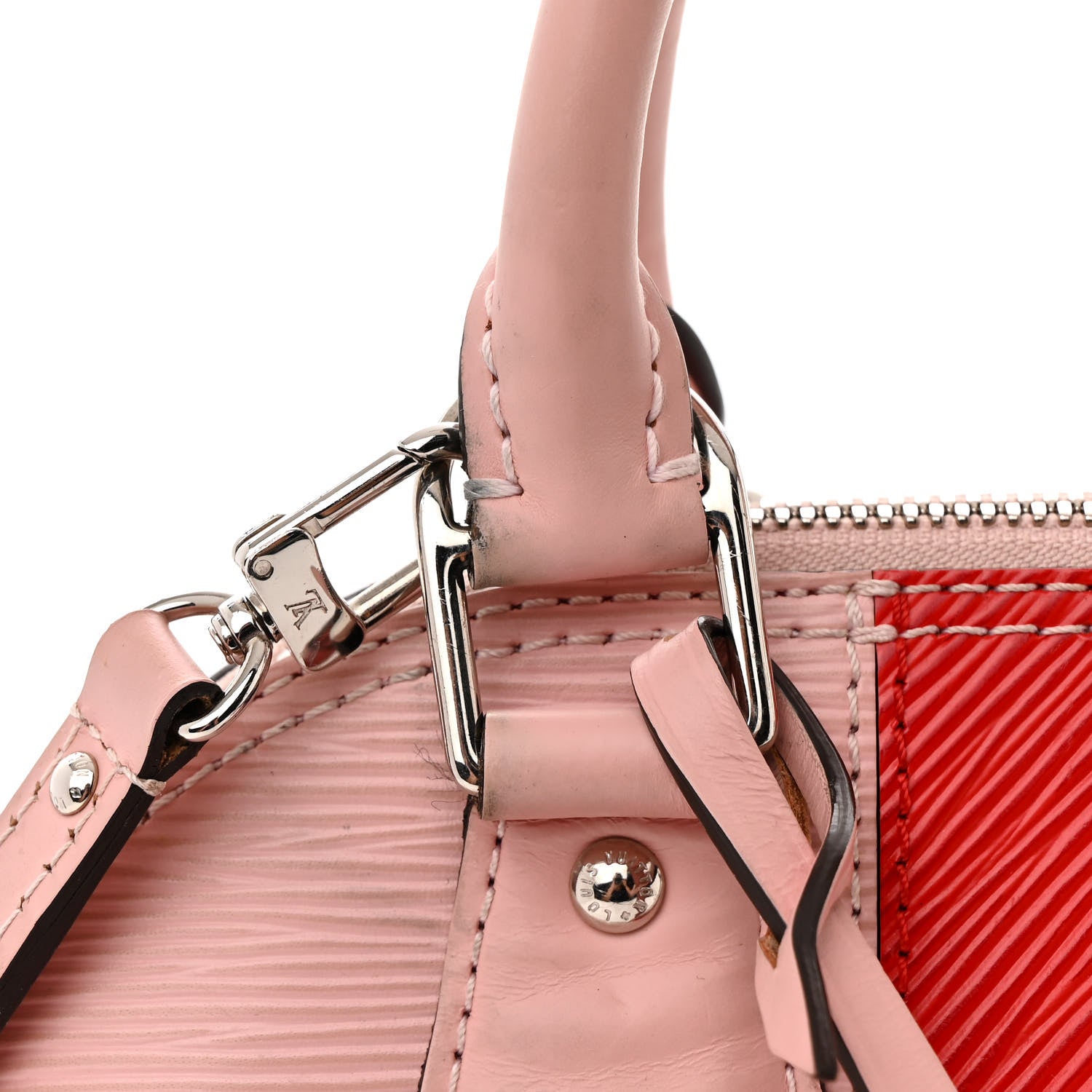 Louis Vuitton Epi Stripe Alma BB Rose Ballerine 13 of 13