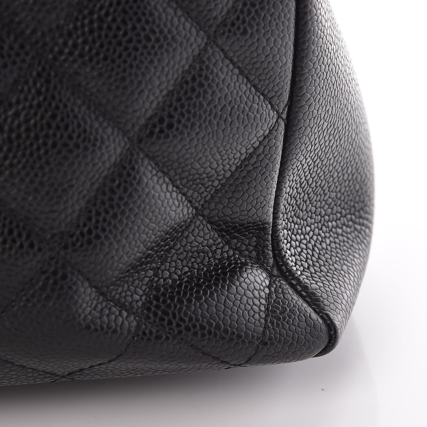 Caviar Quilted Grand Shopping Tote GST Black