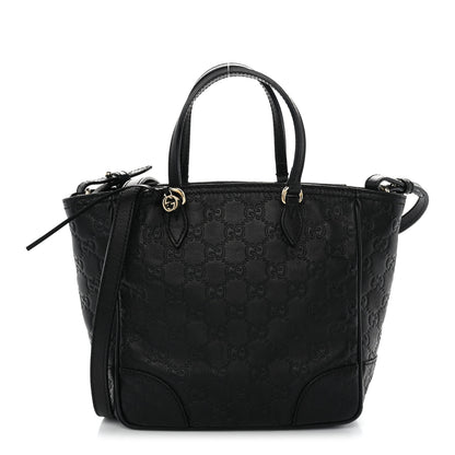 Gucci Guccissima Mini Bree Top Handle Bag Black 1 of 15