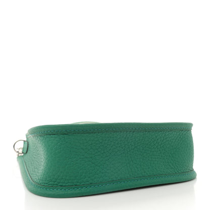 Hermes Taurillon Clemence Amazone Evelyne TPM Vert Vertigo 3 of 10