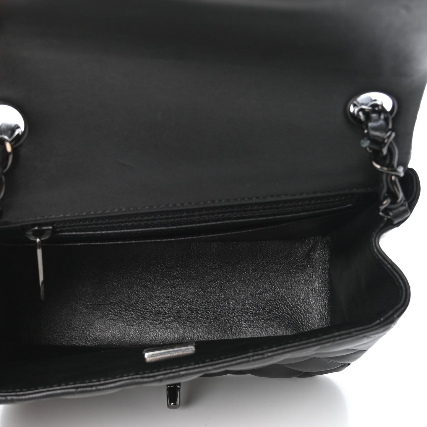 Lambskin Quilted Mini Square Flap So Black