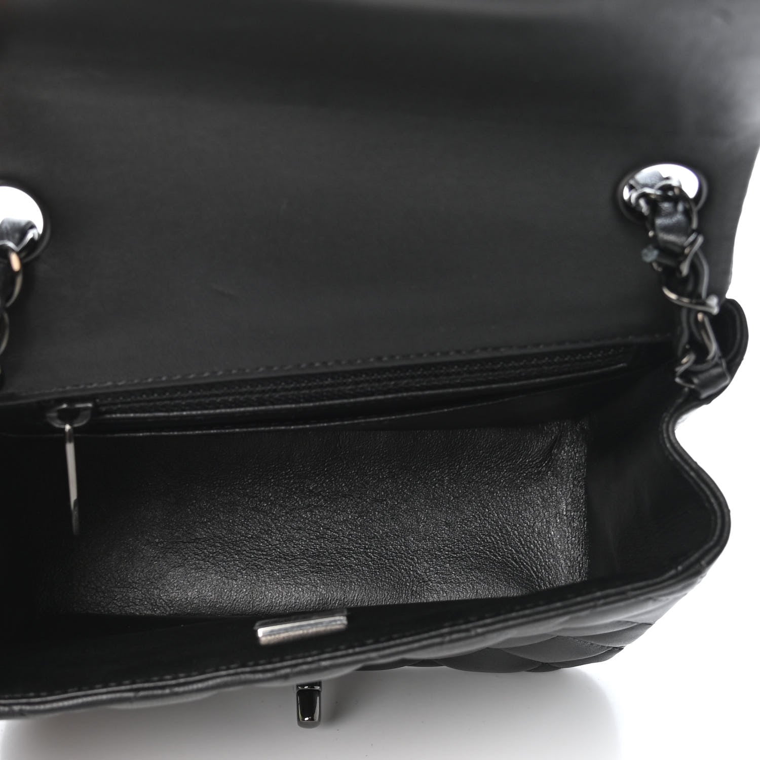 Chanel Lambskin Quilted Mini Square Flap So Black 4 of 4