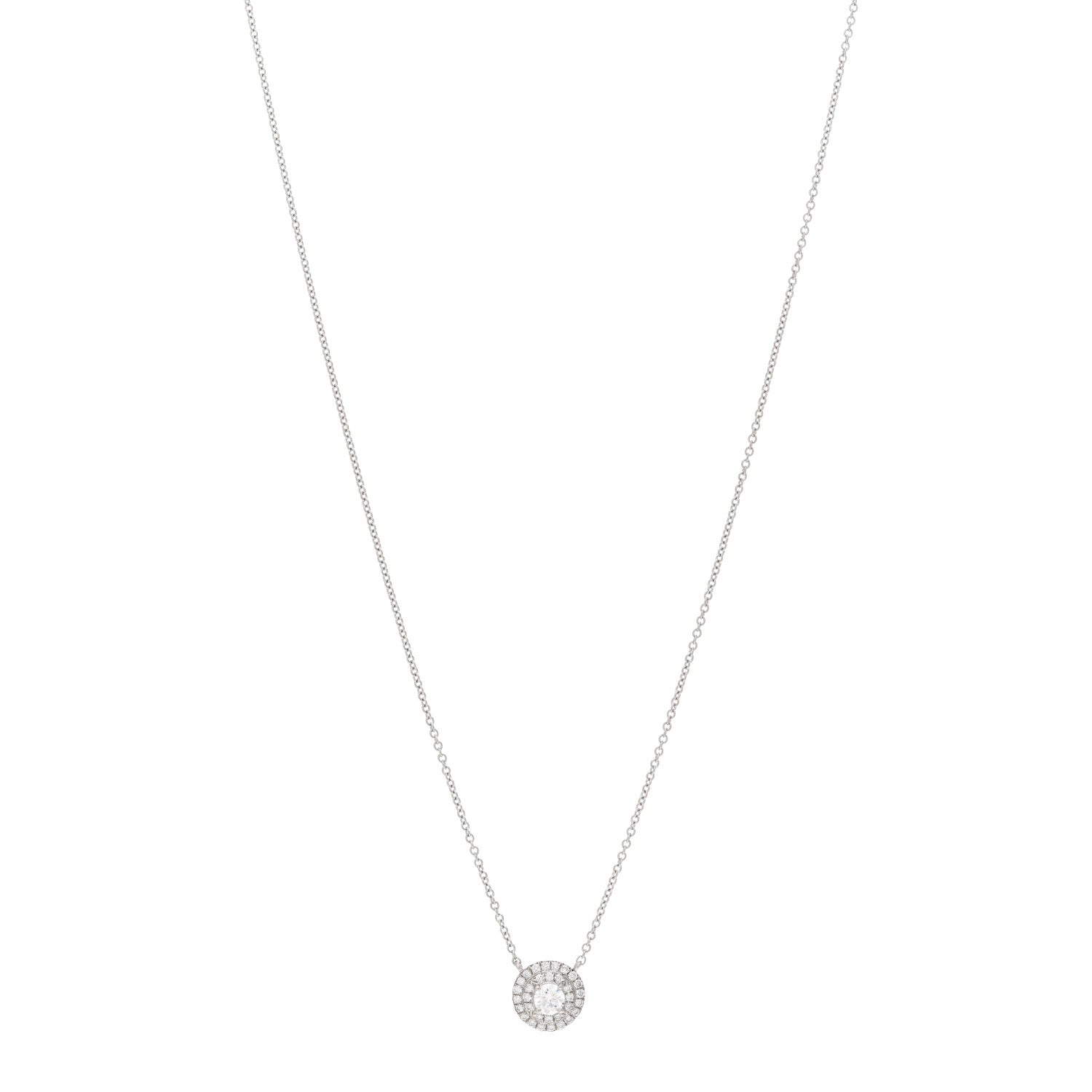 Tiffany Platinum Diamond Soleste Pendant Necklace 1 of 6