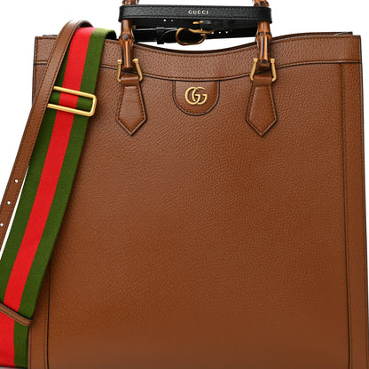 Gucci Wonka Grain Calfskin Large Diana Tote Bag Cuir Black 7 of 10
