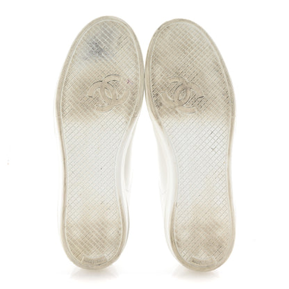 Chanel Calfskin CC Womens Sneakers 39 White 6 of 12