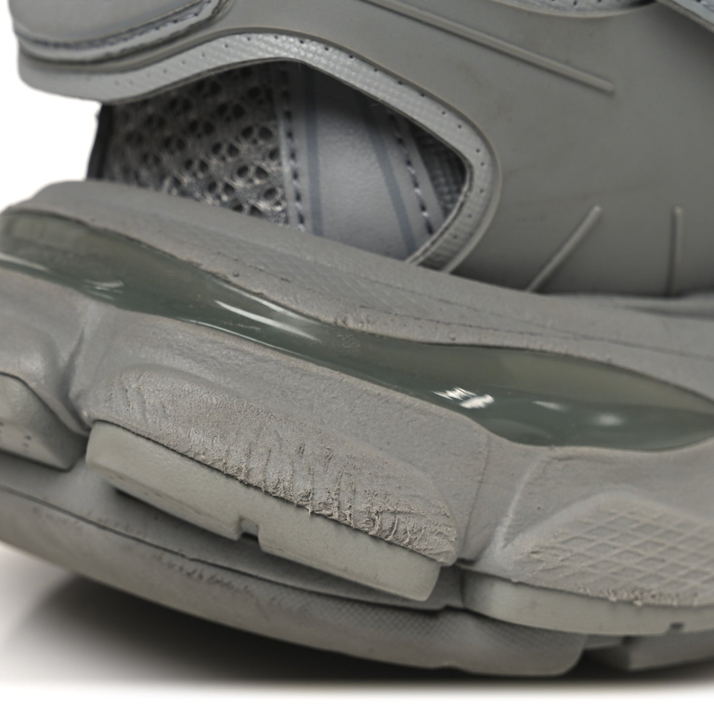 Rubber Mesh Fabric Monocolor Recycled Sole Womens Track Sneakers 39 Medium Grey