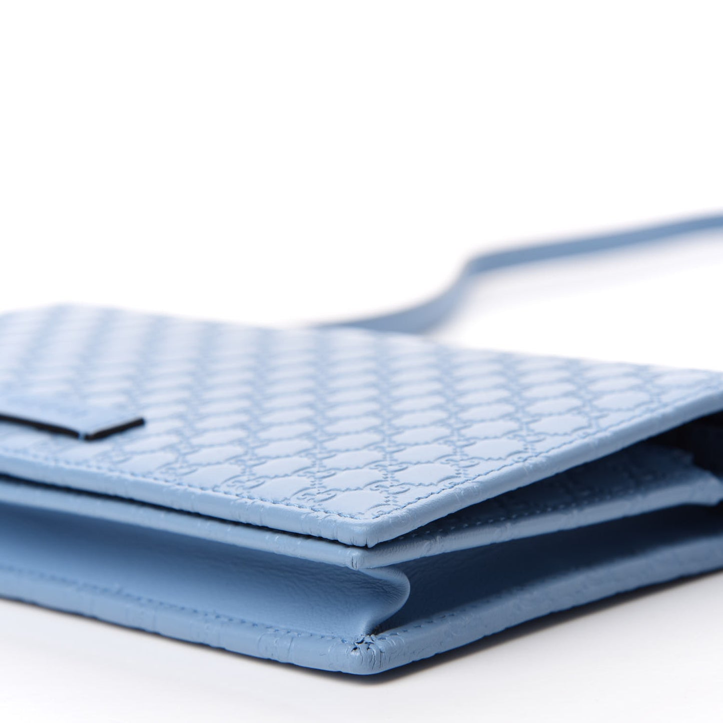 Microguccissima Crossbody Wallet Mineral Blue