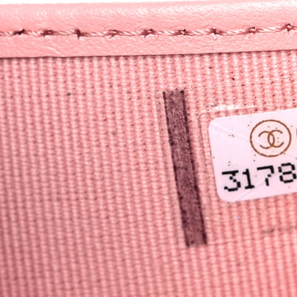 Chanel Caviar Quilted Compact Flap Wallet Pink 8 of 10