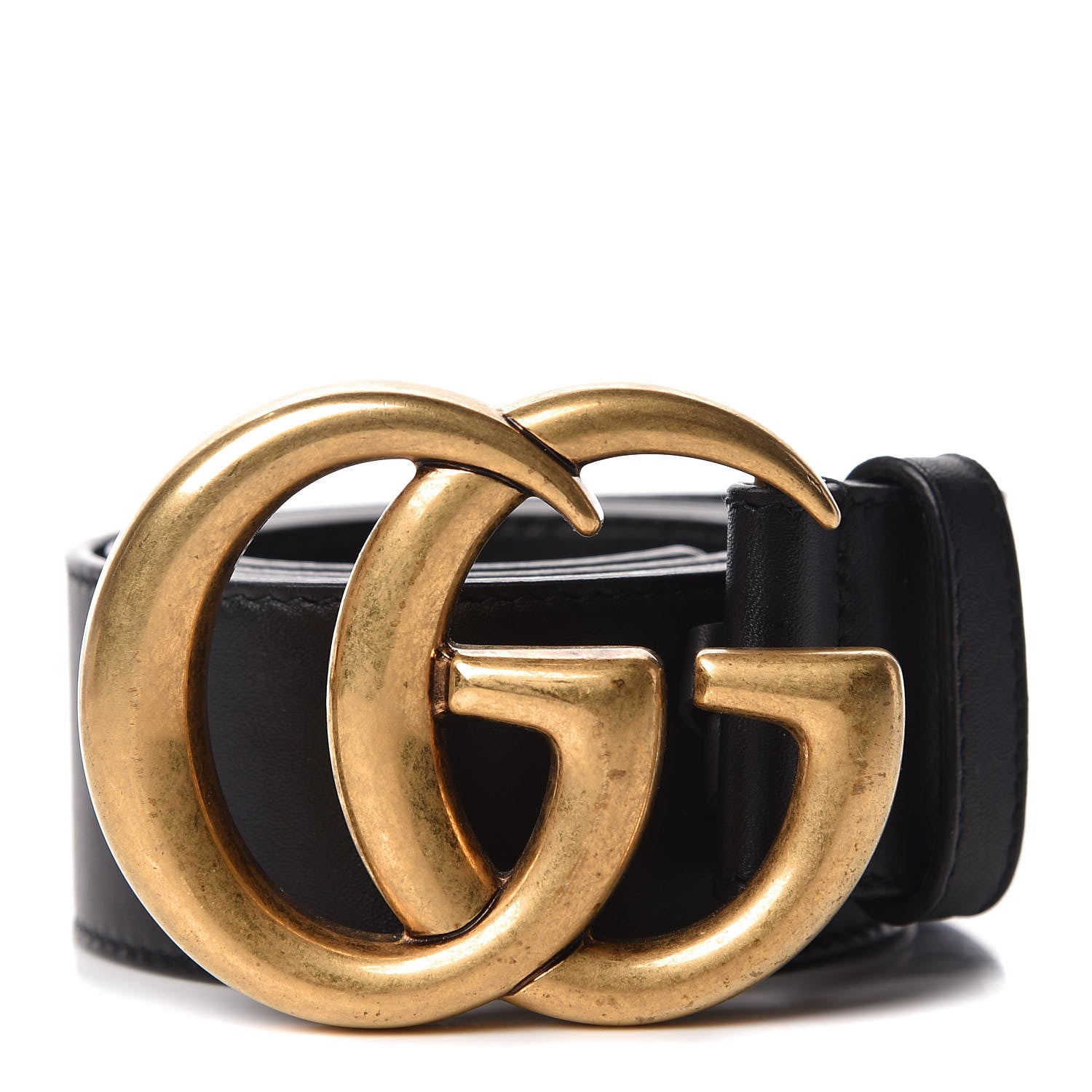 Gucci Calfskin Double G 40mm Belt 80 32 Black 1 of 6