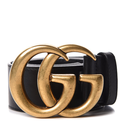 Gucci Calfskin Double G 40mm Belt 80 32 Black 1 of 6