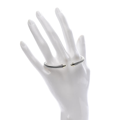 David Yurman Sterling Silver 14K Yellow Gold 5mm Cable Classics Bracelet 2 of 4