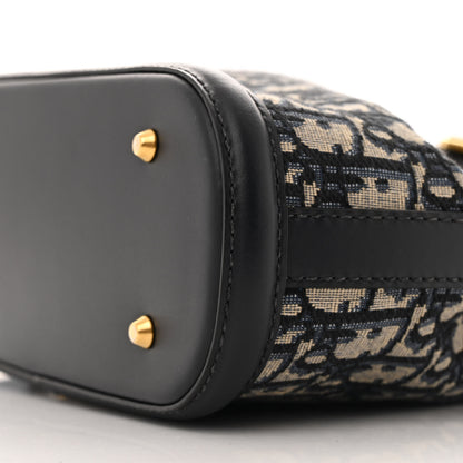 Christian Dior Oblique Calfskin Medium C'est Dior Bucket Bag Blue 10 of 12