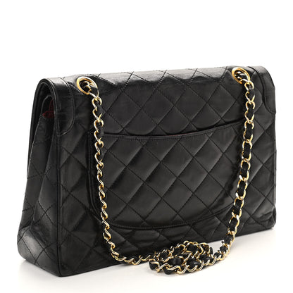 Chanel Lambskin Quilted Medium Double Flap Bag Black 3 of 11
