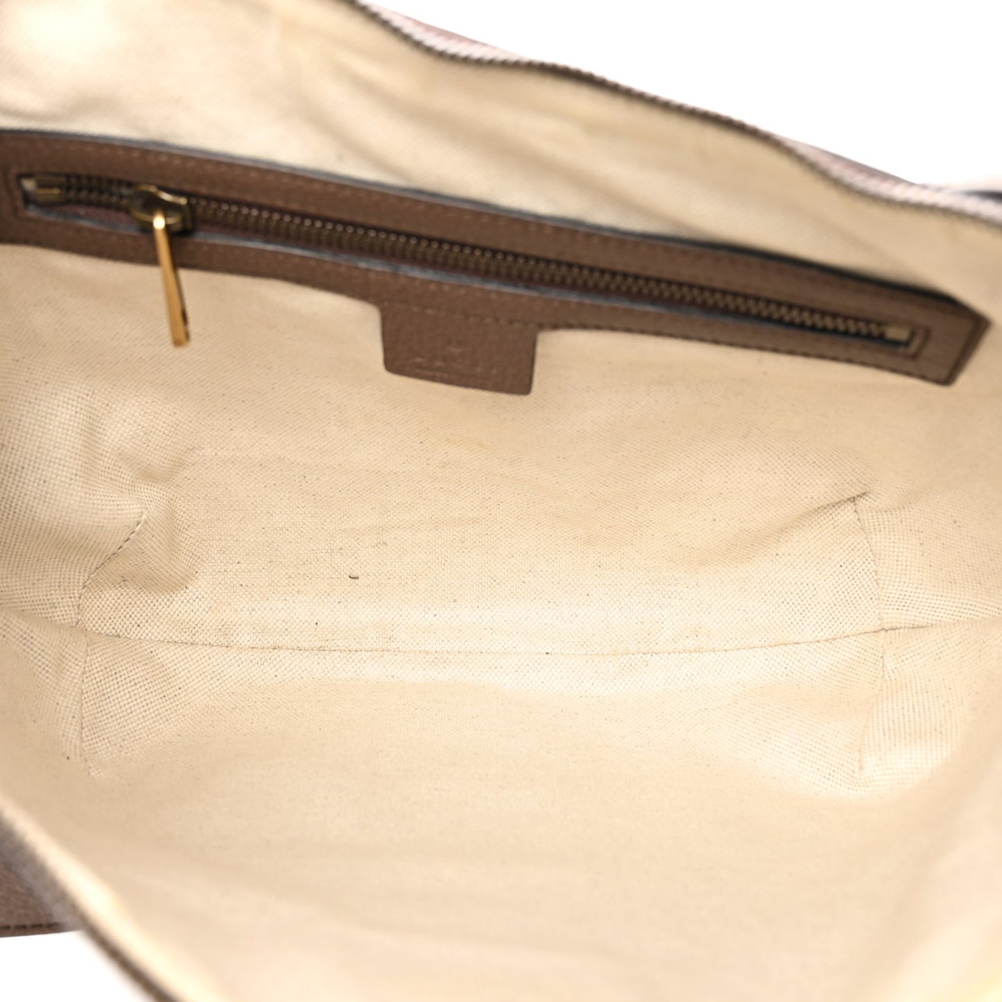 GG Supreme Monogram Web Small Ophidia Half Moon Hobo Brown