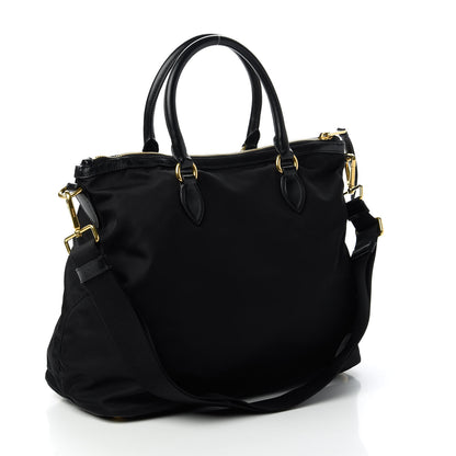 Prada Tessuto Nylon Soft Calf Tote Black 3 of 10