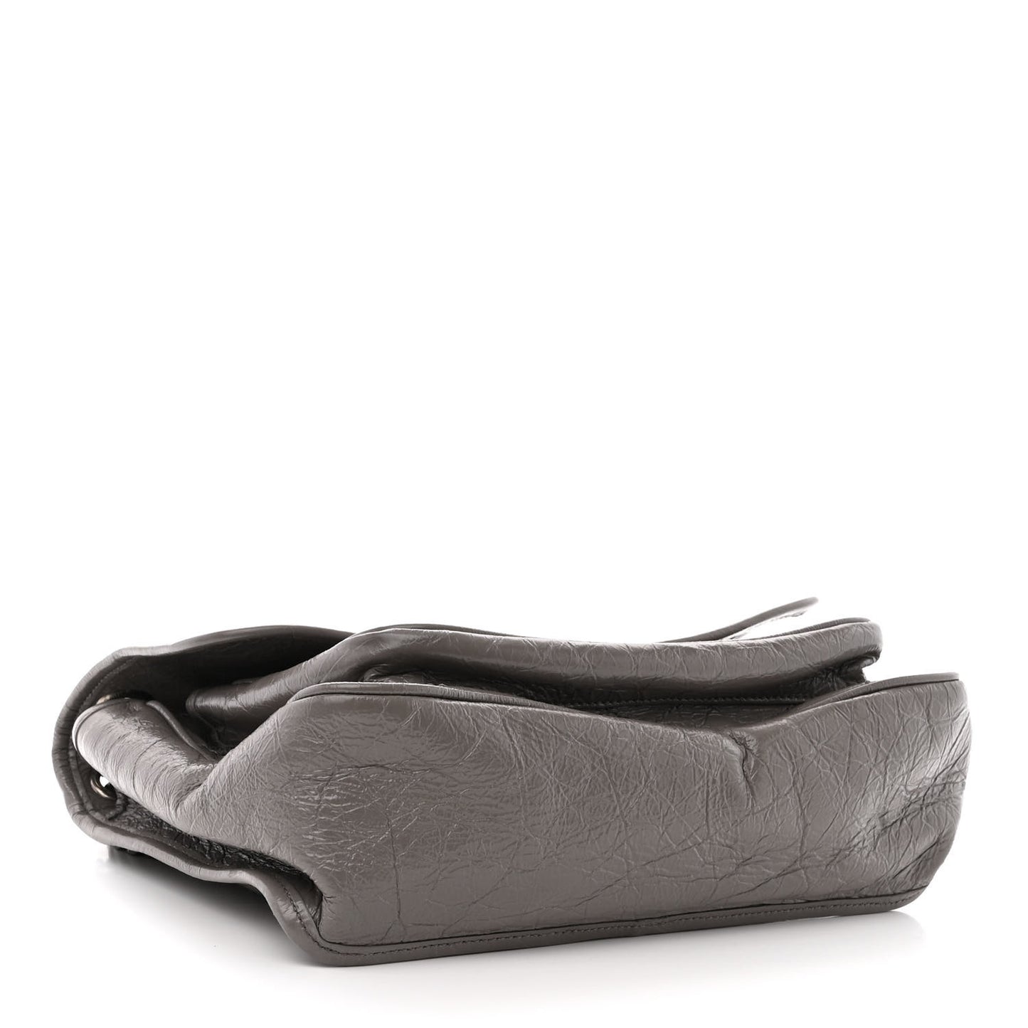 Crinkled Calfskin Matelasse Monogram Medium Niki Chain Satchel Fog