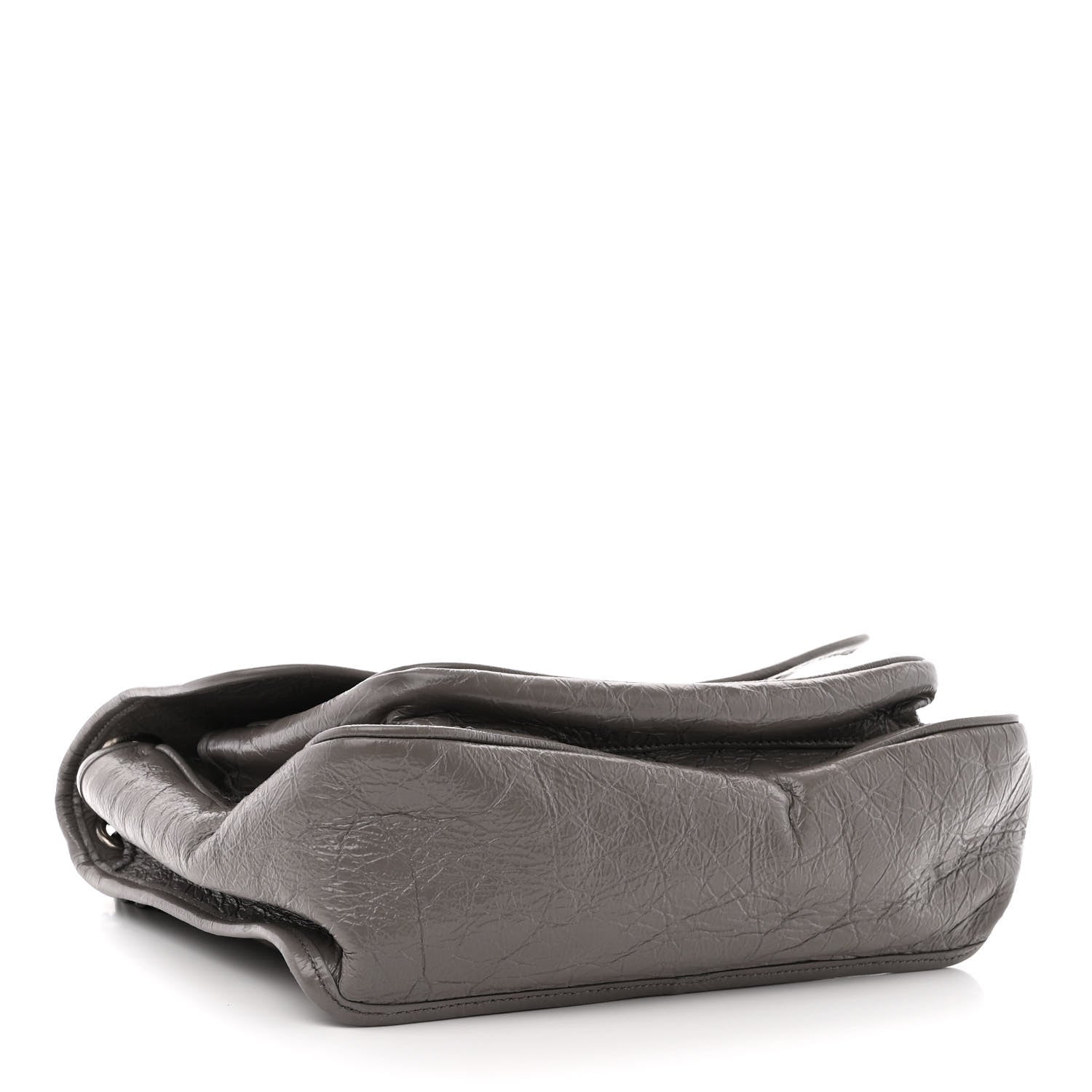 Saint Laurent Crinkled Calfskin Matelasse Monogram Medium Niki Chain Satchel Fog 4 of 10