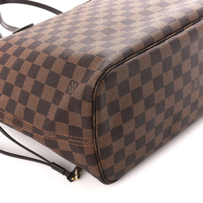 Louis Vuitton Damier Ebene Neo Neverfull MM Rose Ballerine 12 of 13