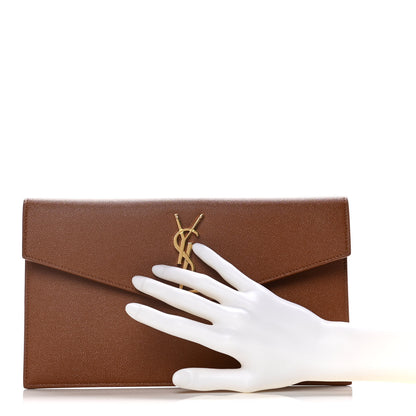 Saint Laurent Grain De Poudre Uptown Pouch Brick 2 of 9