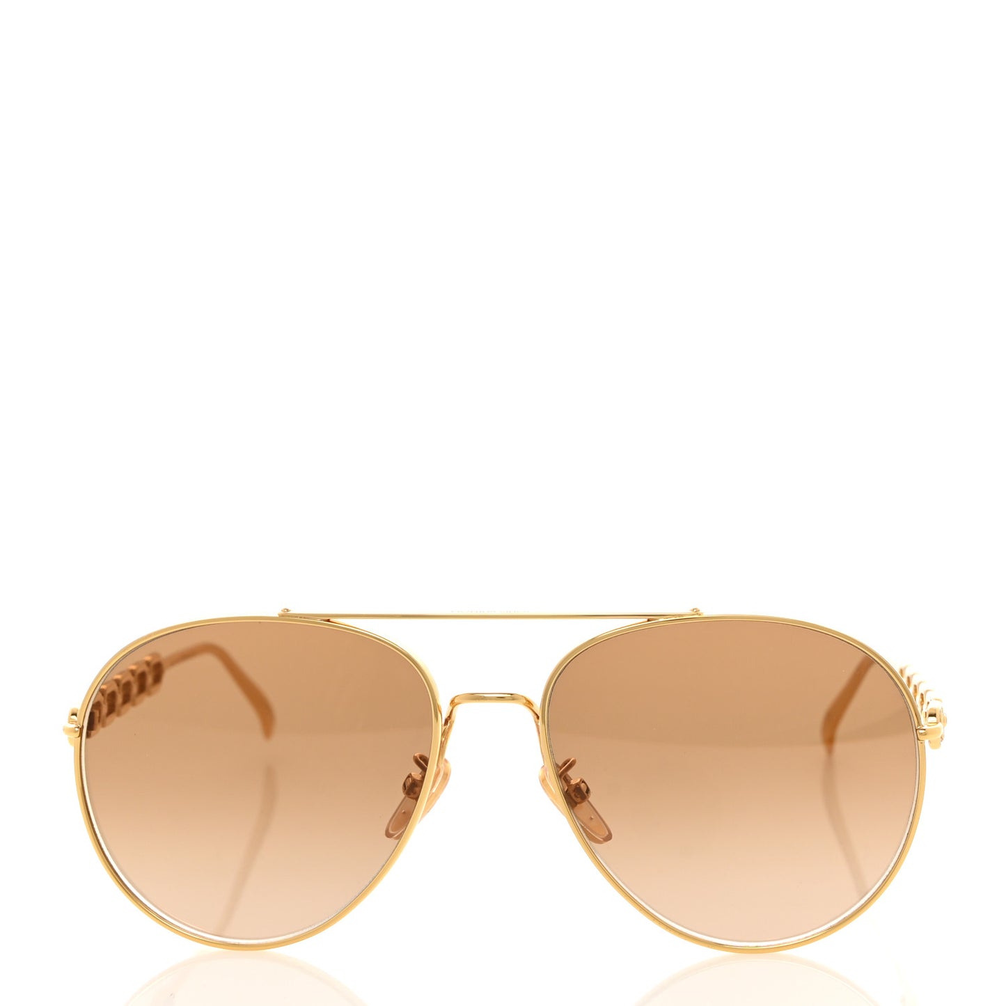 Metal My LV Chain Pilot Sunglasses Z1539E Gold