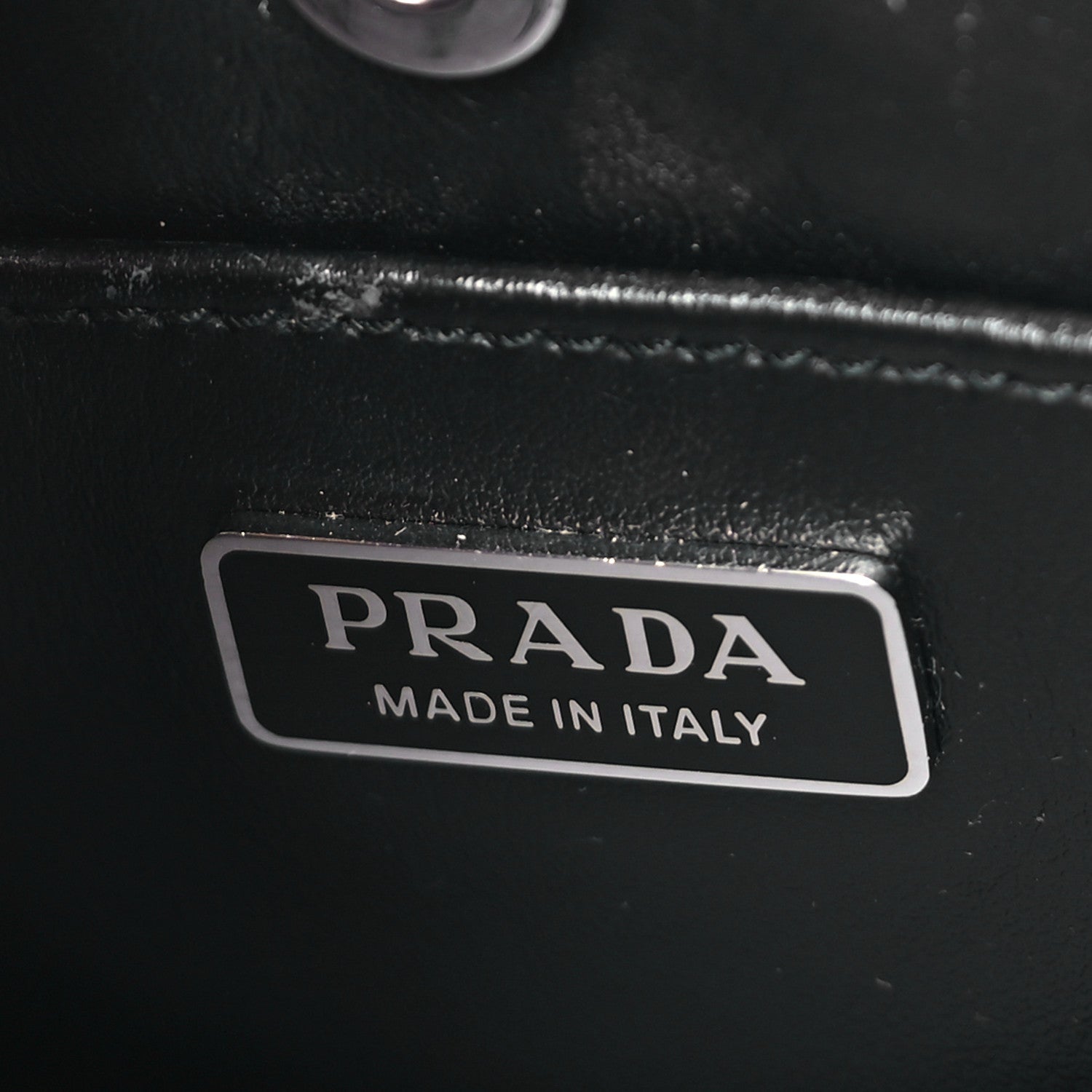 Prada Spazzolato Cleo Shoulder Bag Black 6 of 8